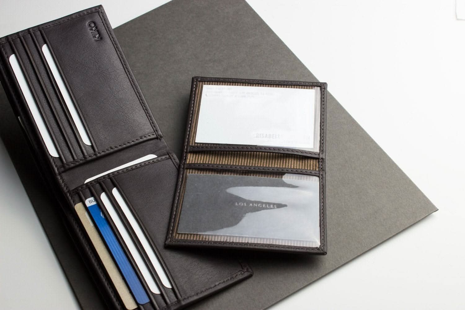 Cowhide Bifold Wallet with ID Window - Zhoras333 US