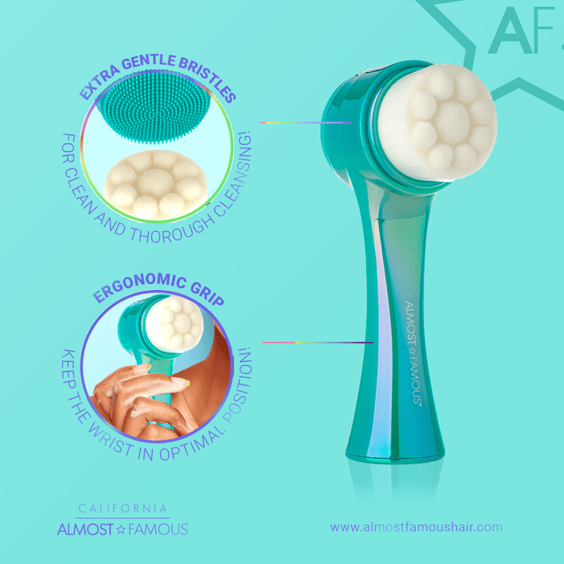 Gentle Manual Face Brush for Controlled Daily Cleansing - Zhoras333 US
