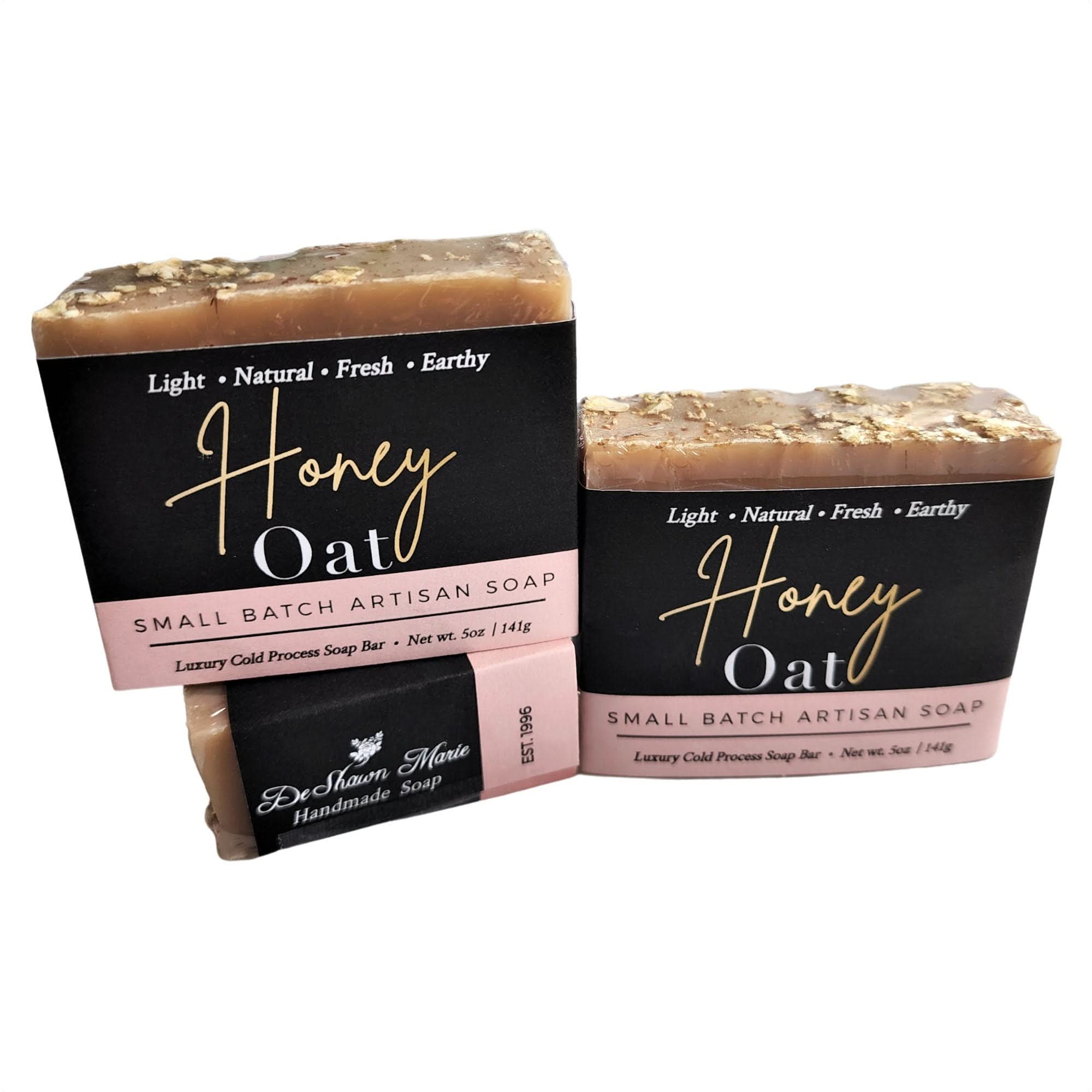 Honey Oat Cold Process Soap Bar — Gentle Cleanse & Light Scent - Zhoras333 US