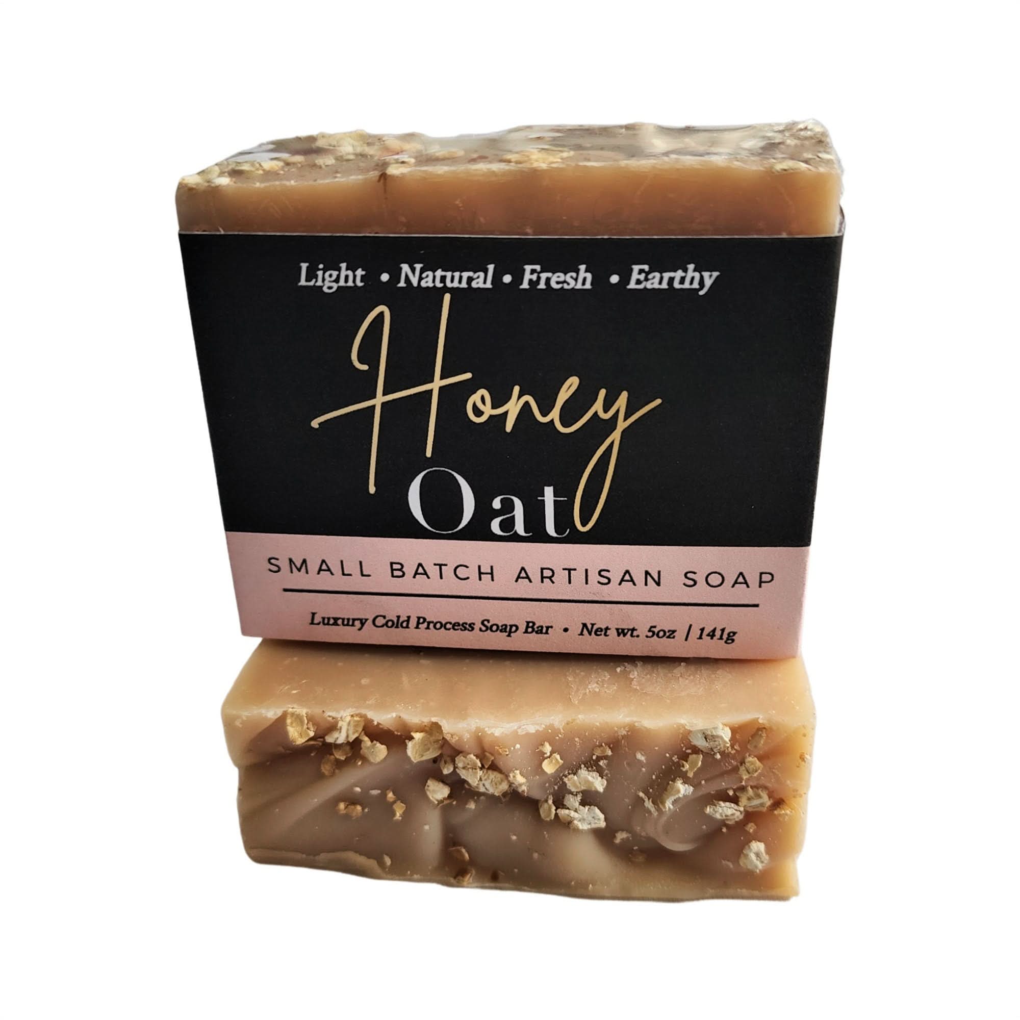 Honey Oat Cold Process Soap Bar — Gentle Cleanse & Light Scent - Zhoras333 US