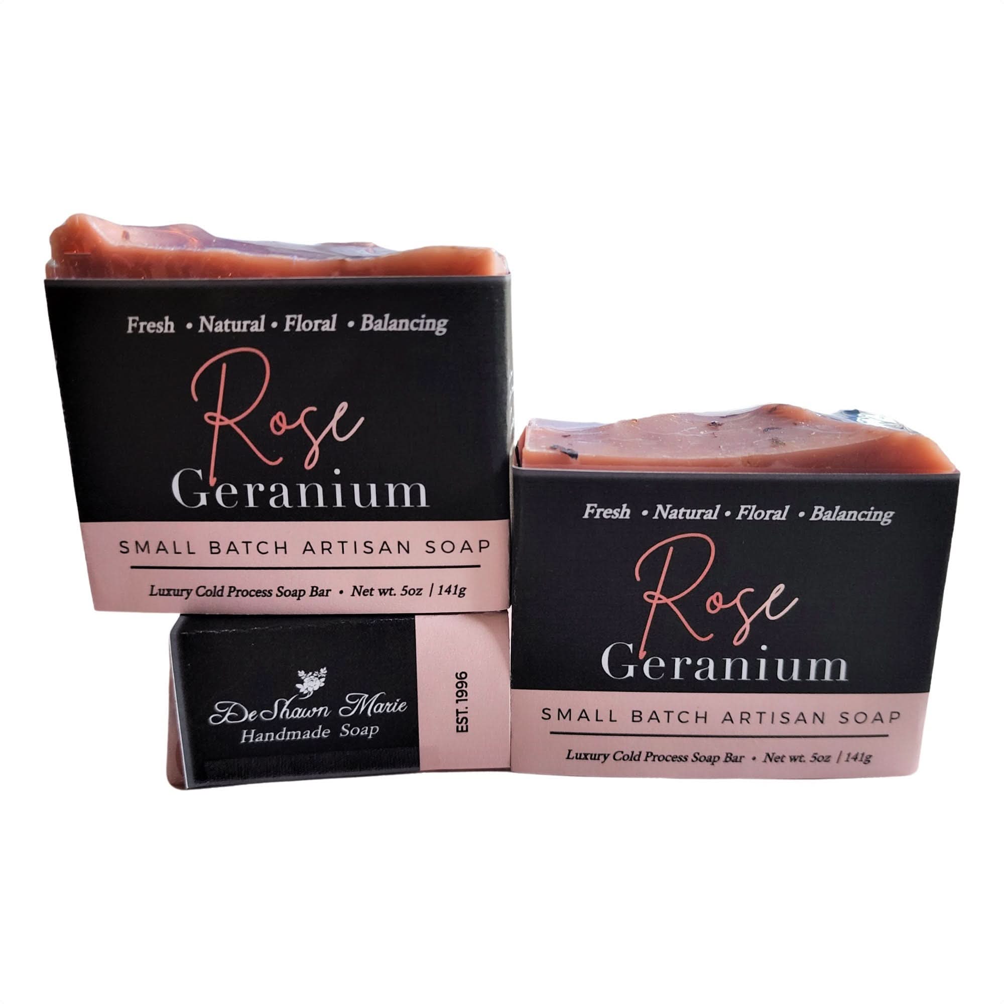 Rose Geranium Facial & Body Soap Bar - Zhoras333 US