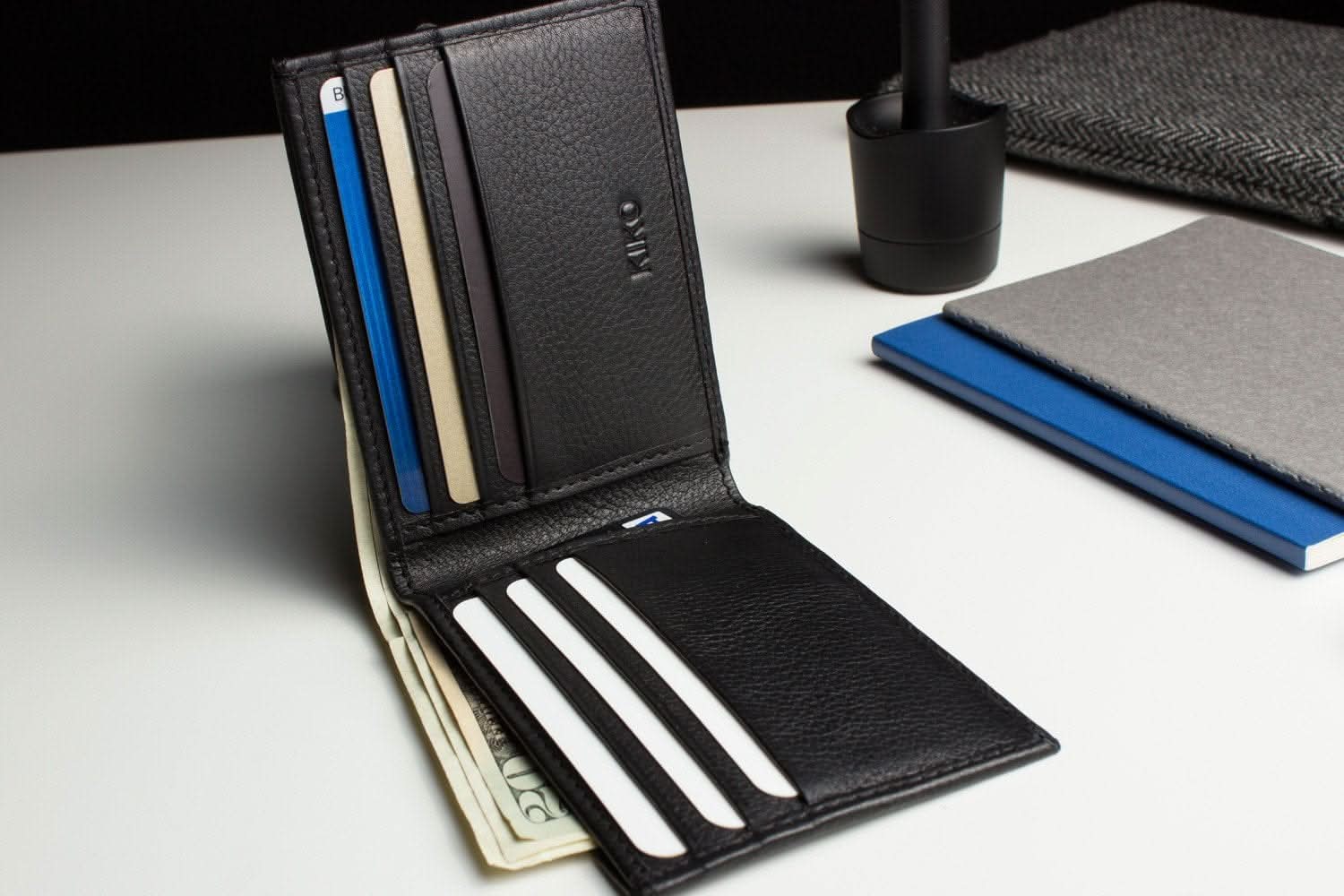 Cowhide Bifold Wallet for Men - Zhoras333 US