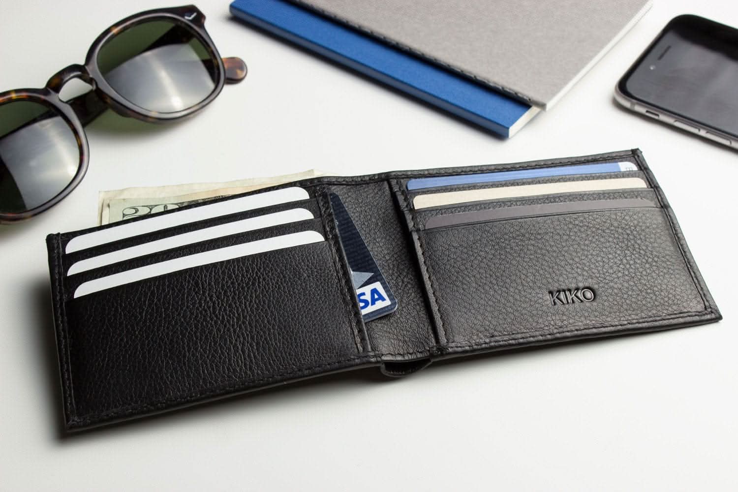 Cowhide Bifold Wallet for Men - Zhoras333 US