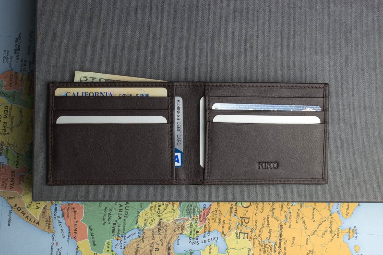 Cowhide Bifold Wallet for Men - Zhoras333 US