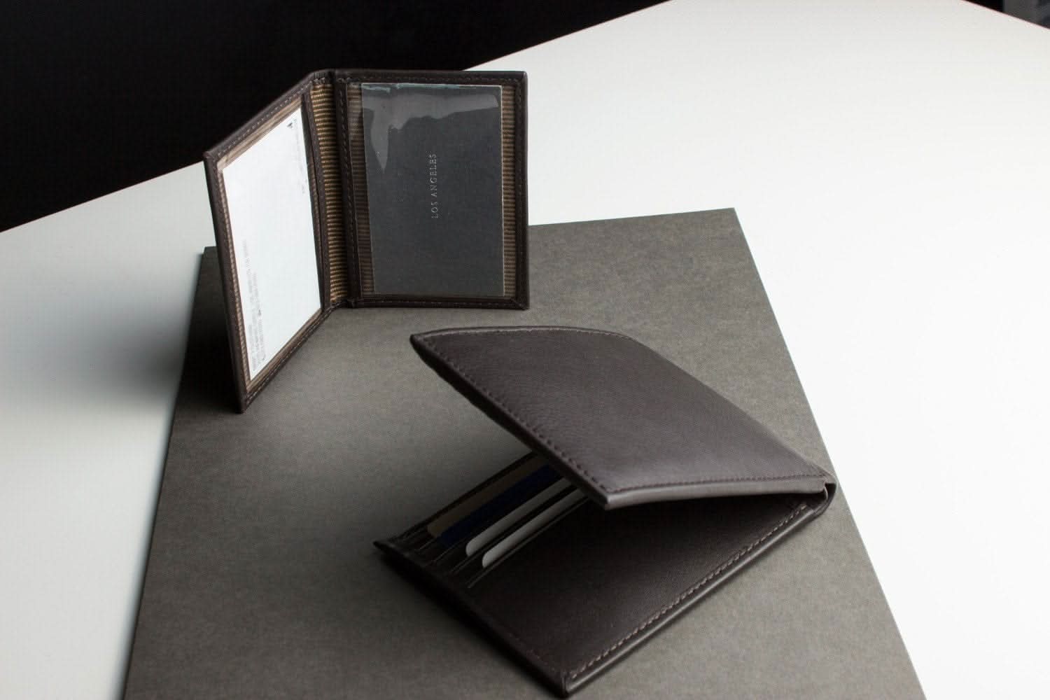 Cowhide Bifold Wallet with ID Window - Zhoras333 US