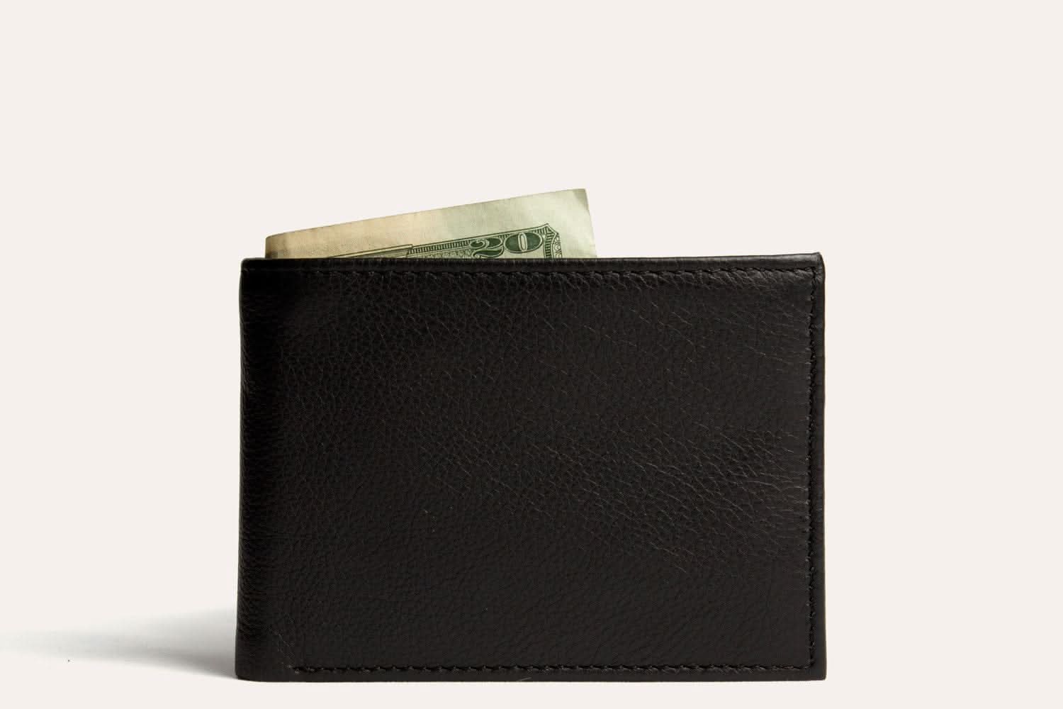 Cowhide Bifold Wallet with ID Window - Zhoras333 US