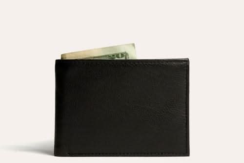 Cowhide Bifold Wallet with ID Window - Zhoras333 US