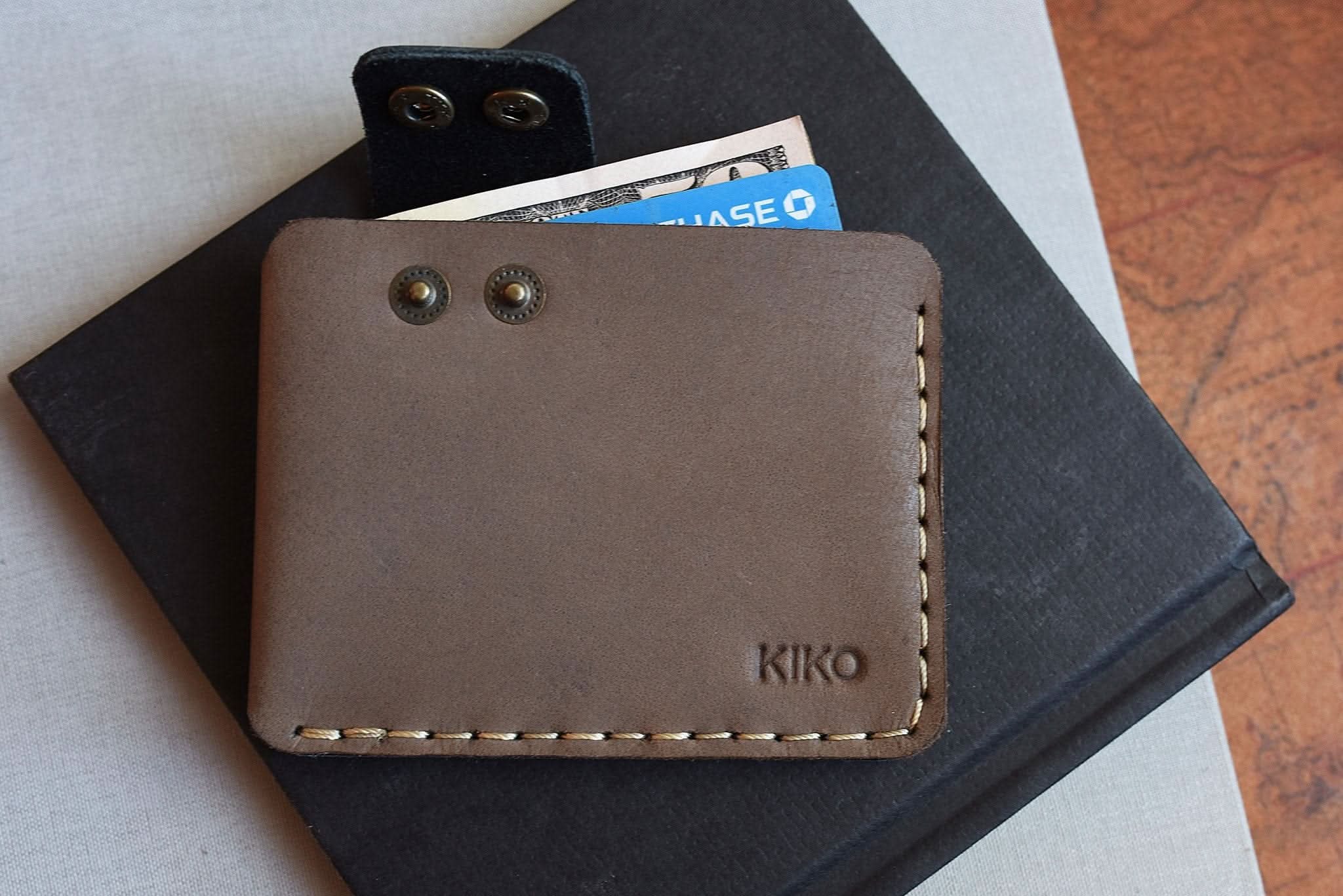 Rustic Leather Card Holder Wallet - Zhoras333 US