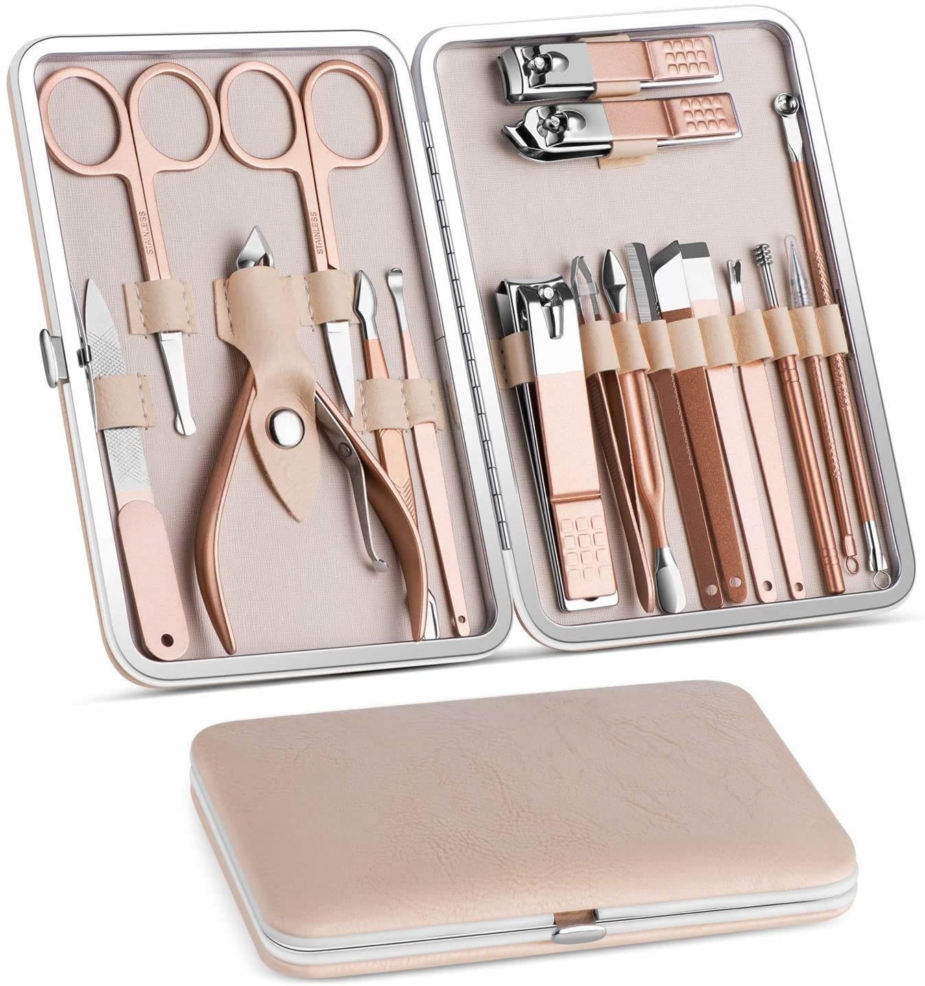 Rose Radiance 18pcs Mani&Pedi Travel Kit - Zhoras333 US