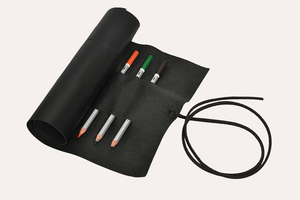 Handcrafted Leather Pencil Roll Organizer - Zhoras333 US
