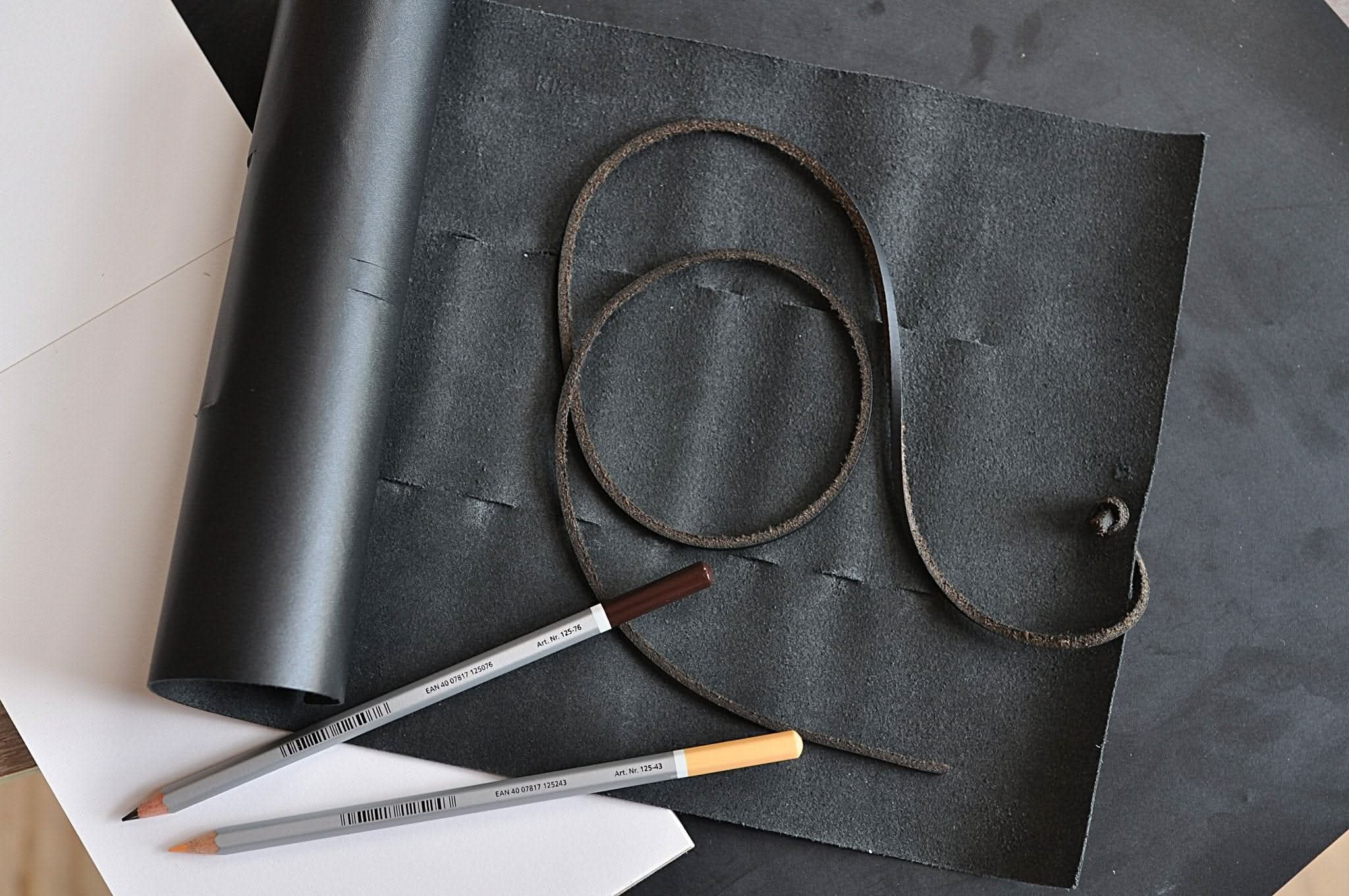 Handcrafted Leather Pencil Roll Organizer - Zhoras333 US