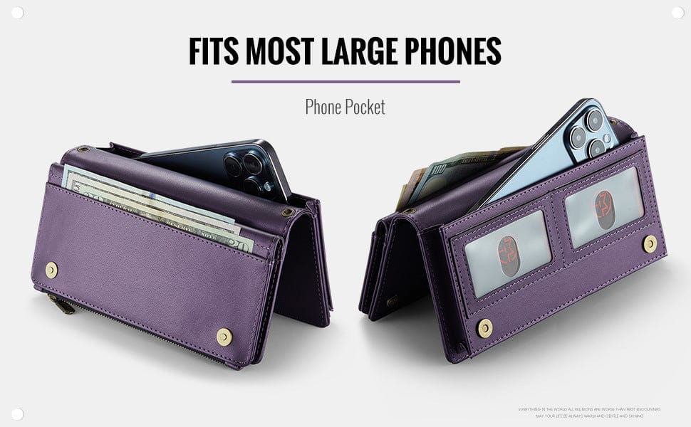LuxeHold Multi - Pocket Wallet - Crossbody - Zhoras333 US
