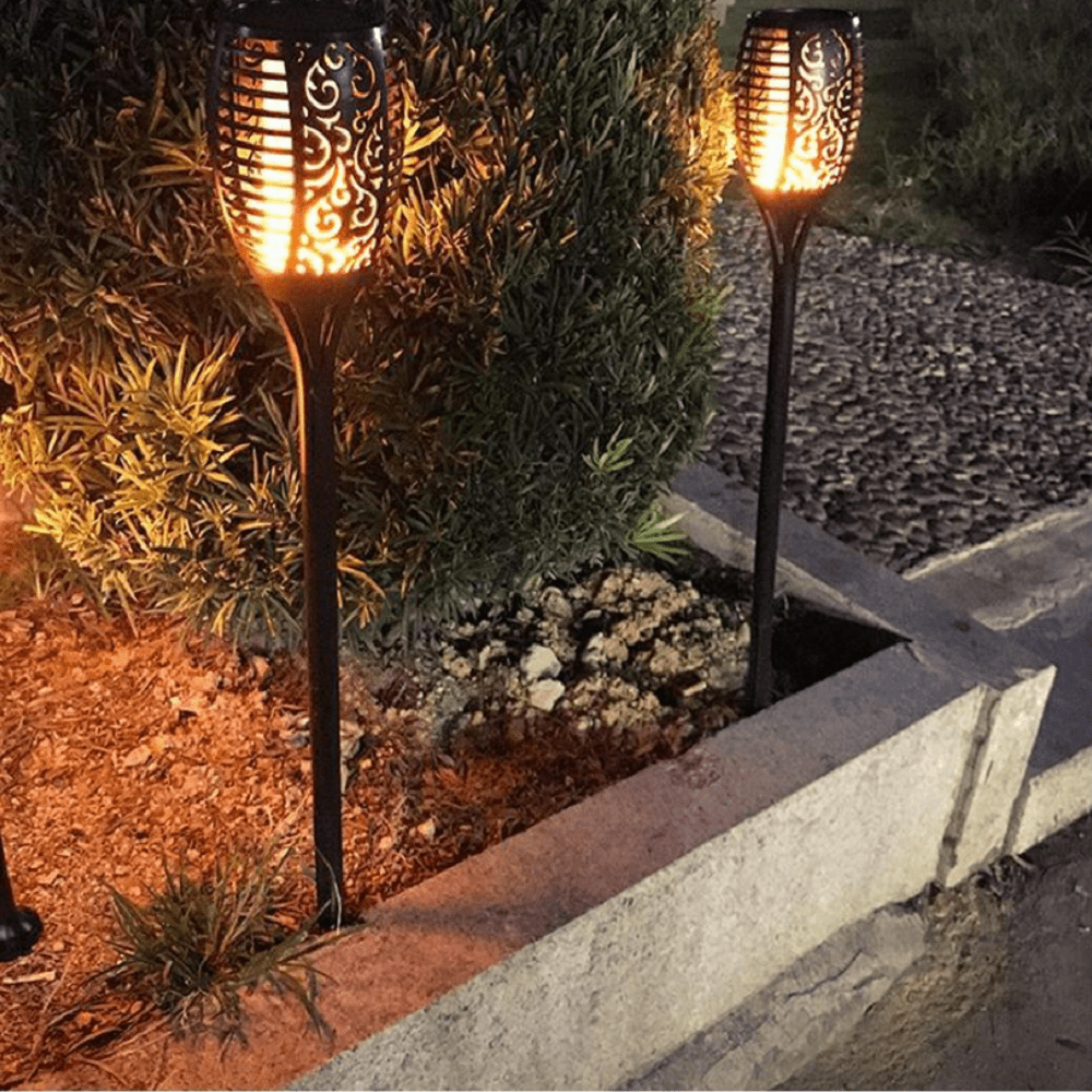 SolarGlow FlickerLite Solar Torch Lights - Zhoras333 US