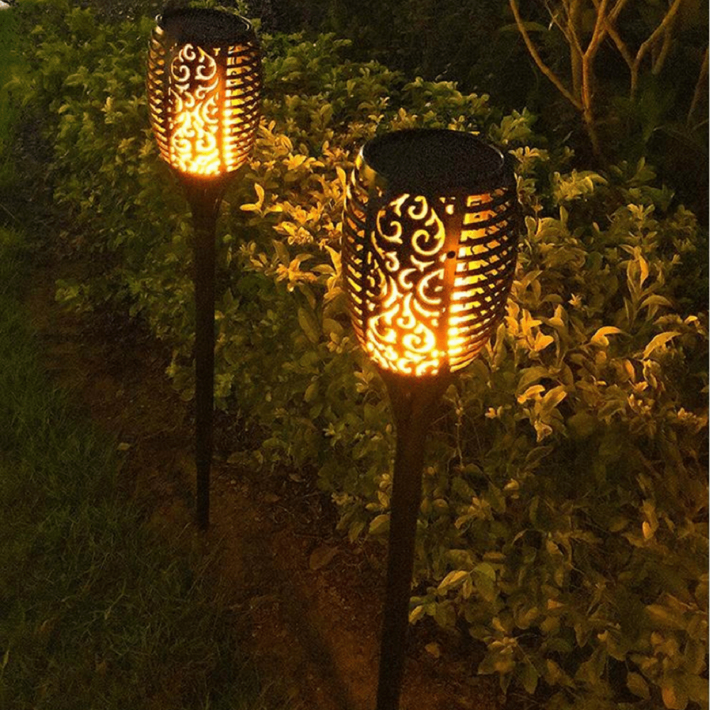 SolarGlow FlickerLite Solar Torch Lights - Zhoras333 US