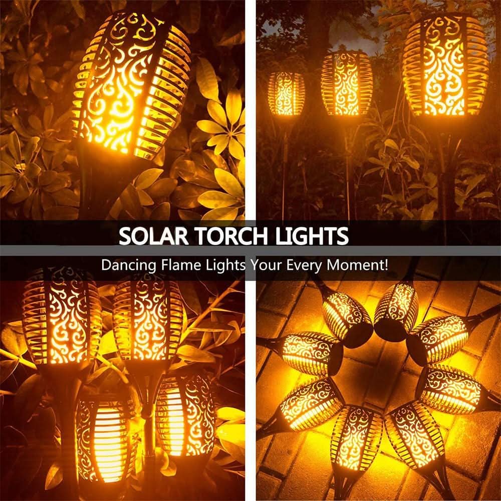 SolarGlow FlickerLite Solar Torch Lights - Zhoras333 US