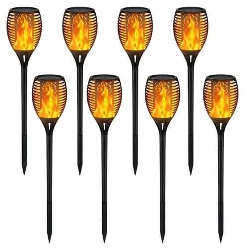 SolarGlow FlickerLite Solar Torch Lights - Zhoras333 US