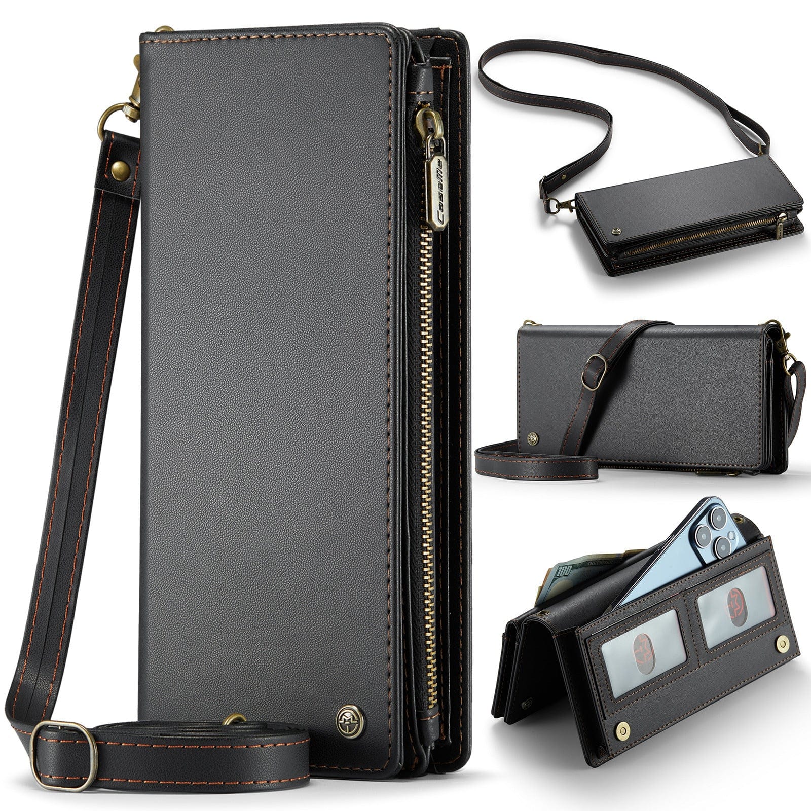 LuxeHold Multi - Pocket Wallet - Crossbody - Zhoras333 US