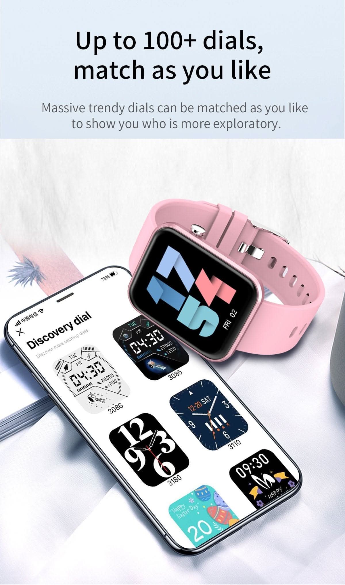 🎁 FitVibe Watch 3X Wellness Smartwatch - 2nd Watch - Zhoras333 US