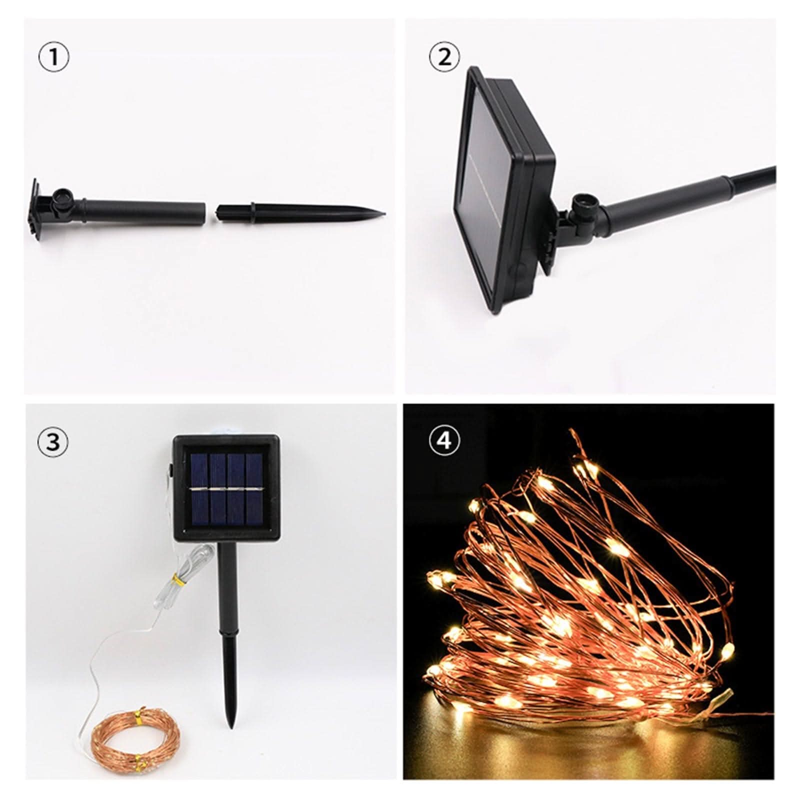 LumiGlow Solar Fairy String Lights Magic - Zhoras333 US