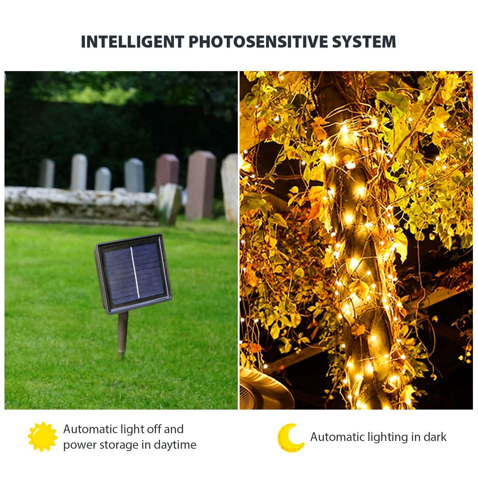 LumiGlow Solar Fairy String Lights Magic - Zhoras333 US