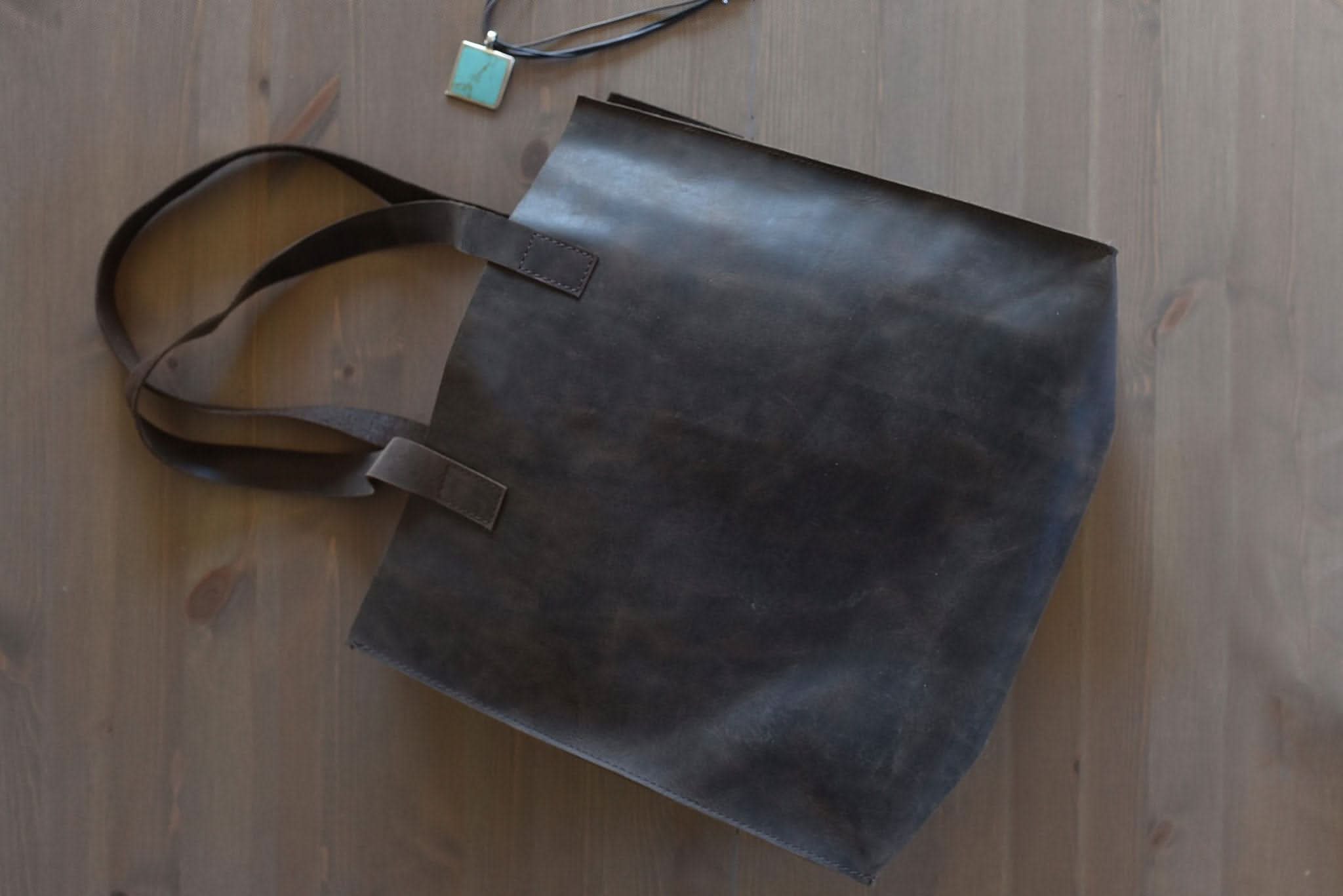 Heritage Raw - Edge Leather Tote - Zhoras333 US