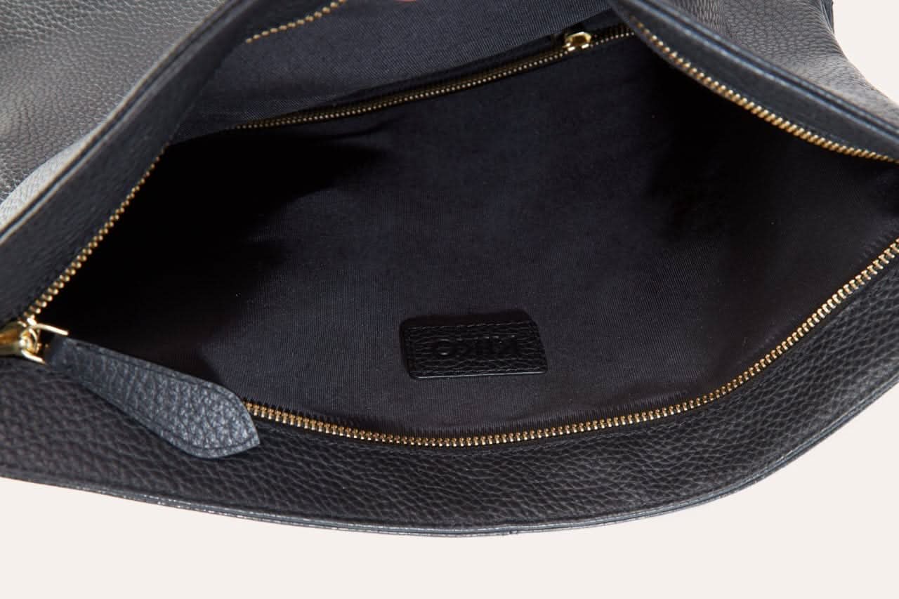 Urban Foldover Leather Backpack Tote - Zhoras333 US