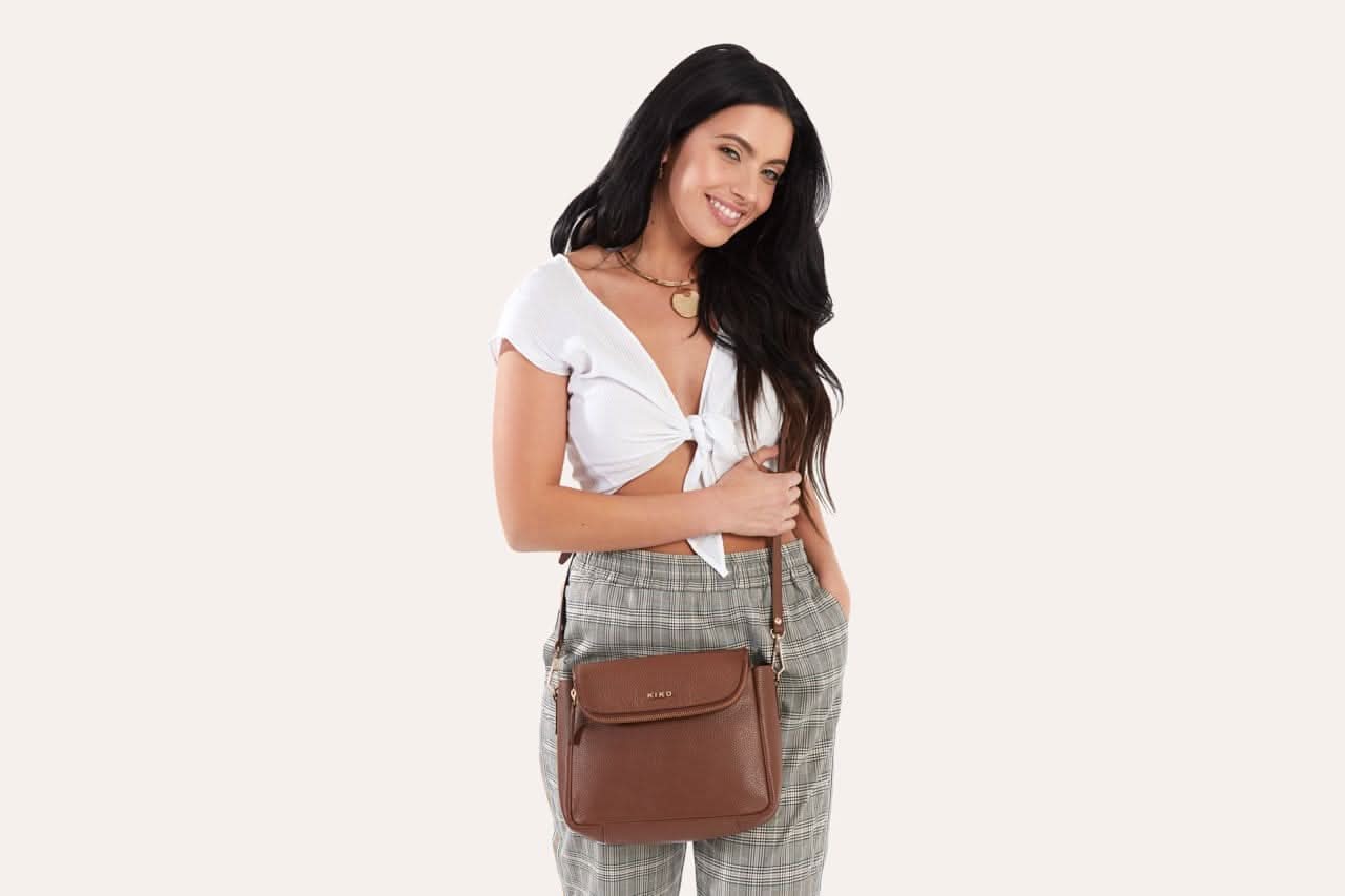 Pebble Foldover Magnetic Crossbody Bag - Zhoras333 US