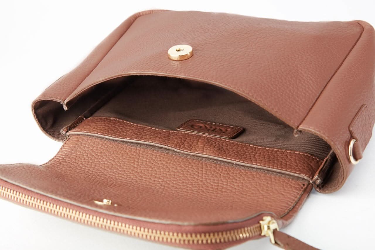 Pebble Foldover Magnetic Crossbody Bag - Zhoras333 US