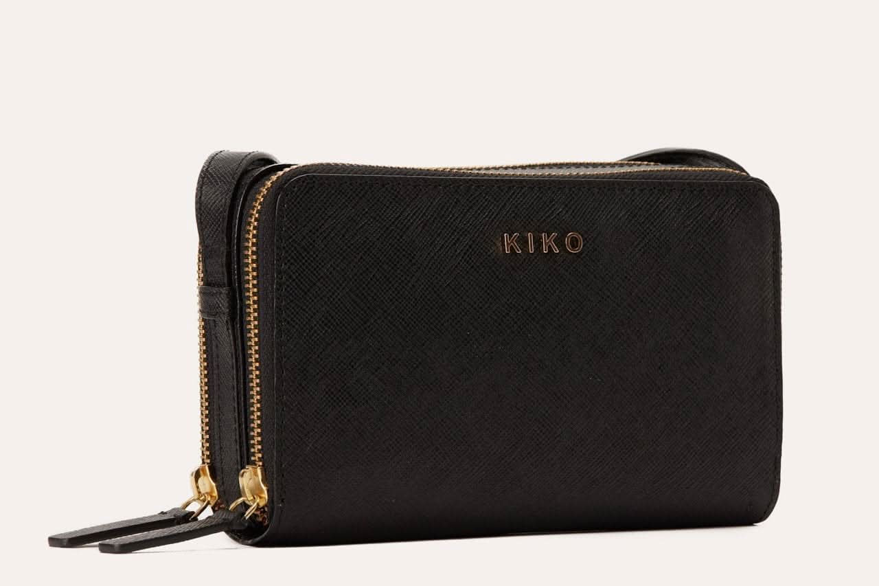 Saffiano Double - Zip Crossbody Wallet - Zhoras333 US