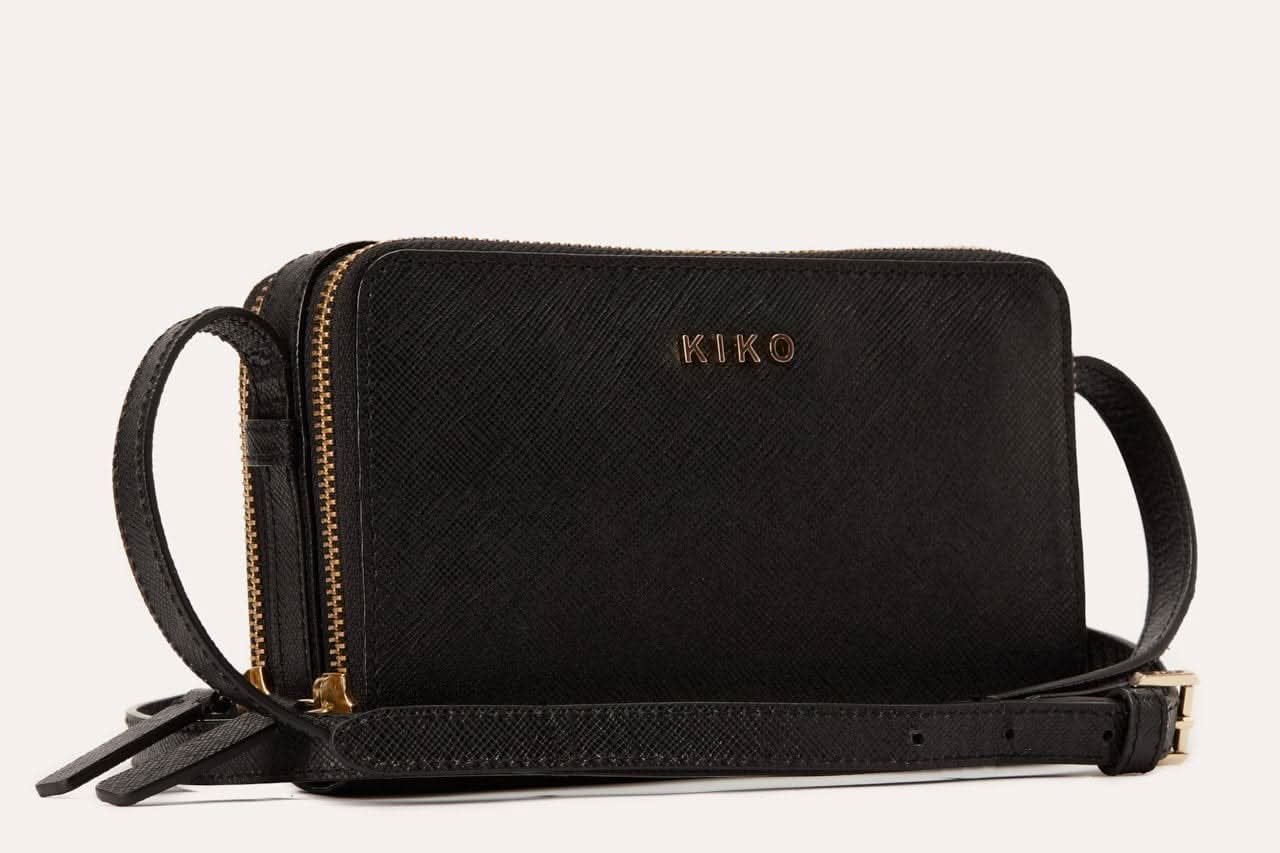 Saffiano Double - Zip Crossbody Wallet - Zhoras333 US