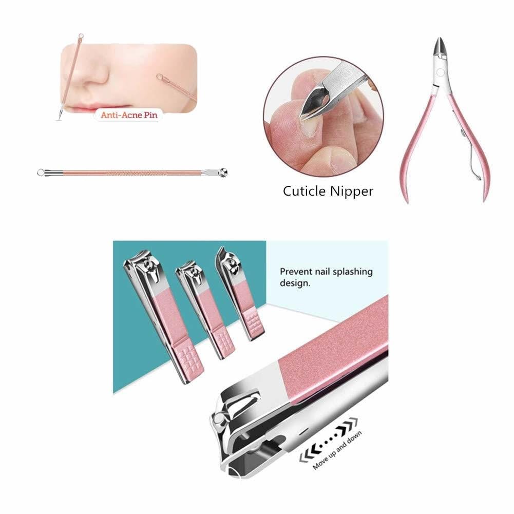 Rose Radiance 18pcs Mani&Pedi Travel Kit - Zhoras333 US