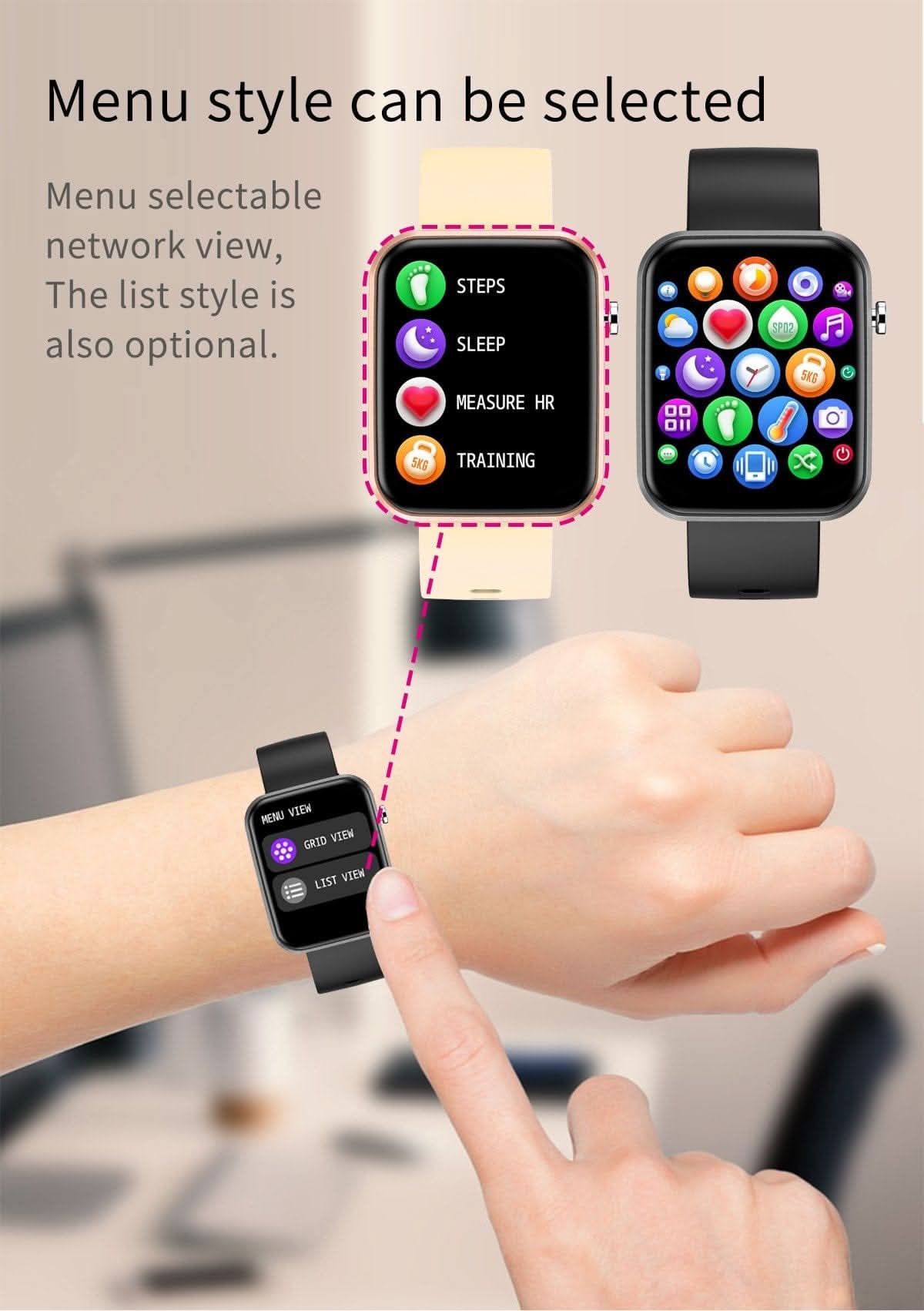 🎁 FitVibe Watch 3X Wellness Smartwatch - 2nd Watch - Zhoras333 US