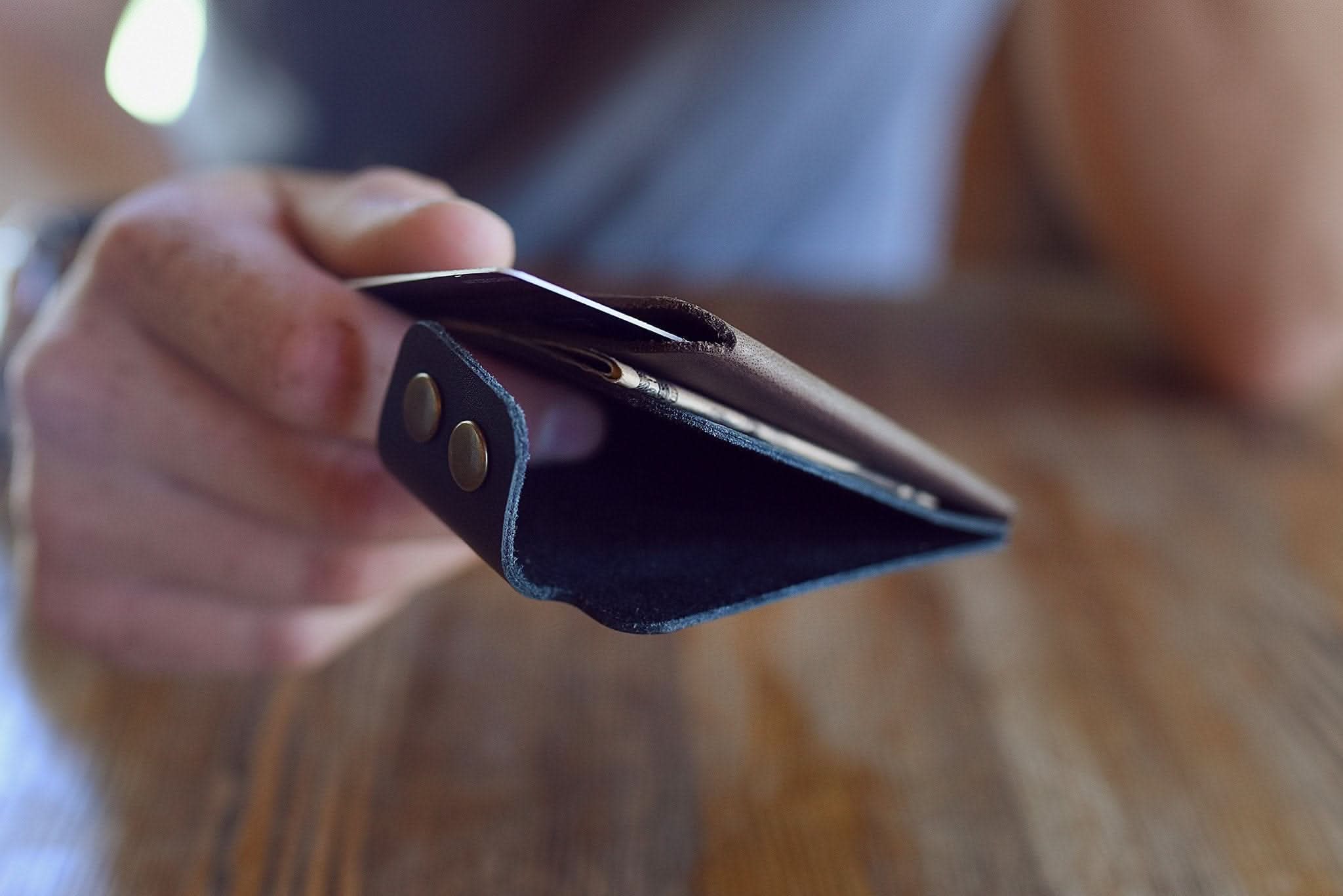 Rustic Leather Card Holder Wallet - Zhoras333 US