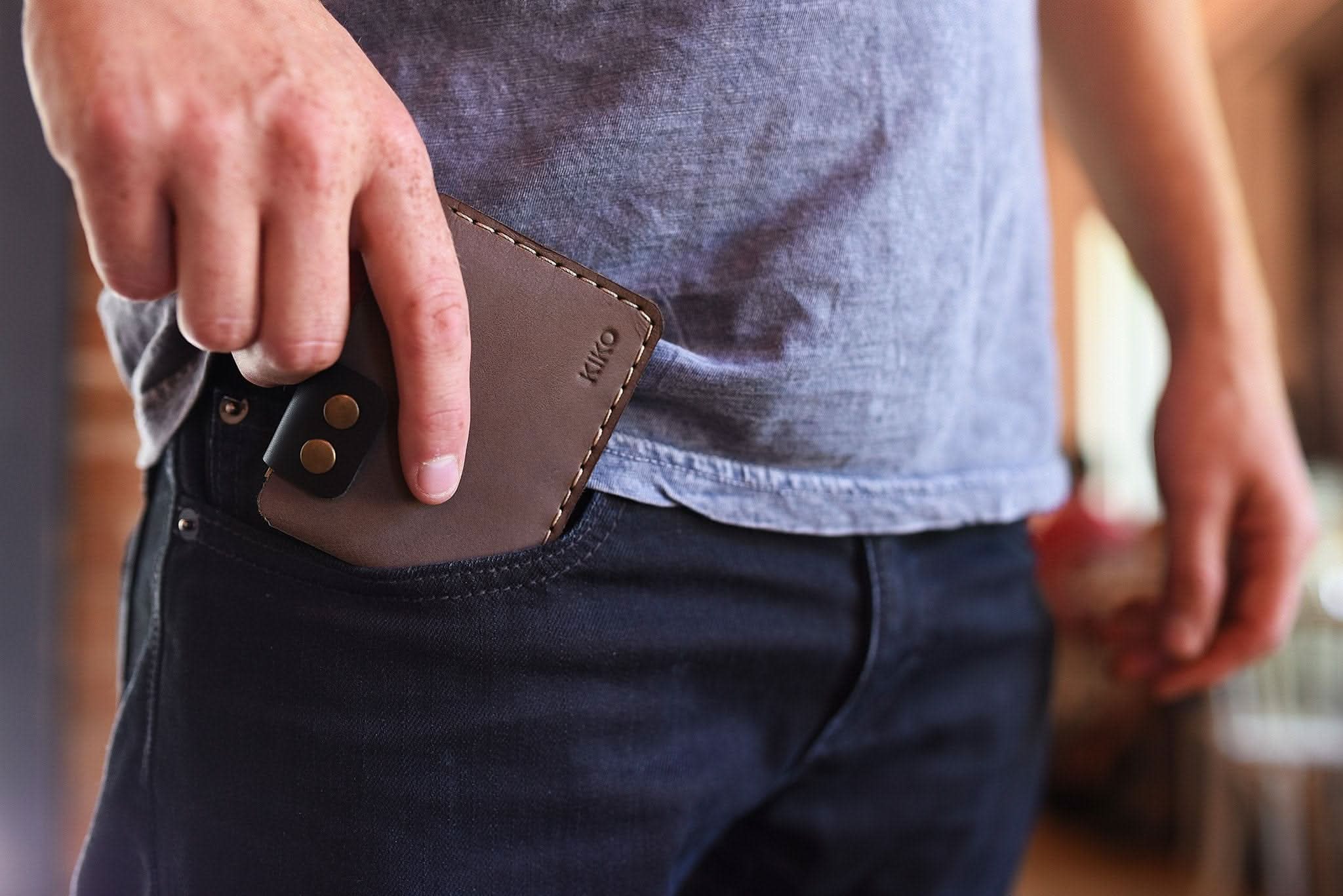 Rustic Leather Card Holder Wallet - Zhoras333 US