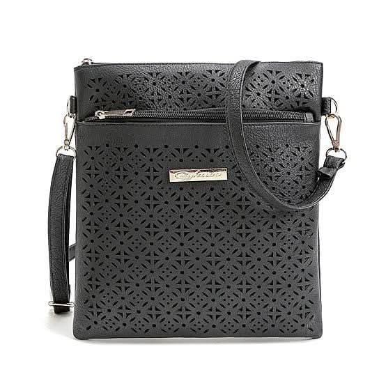 Floral Lace Cutout Square Crossbody - Zhoras333 US