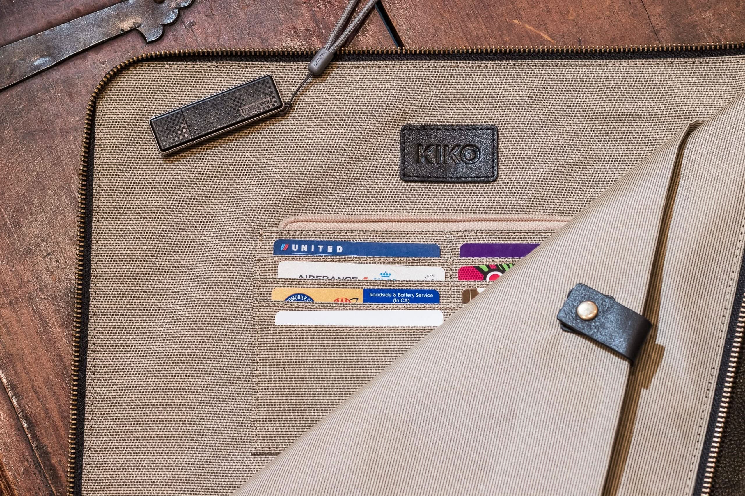 Leather Tech Portfolio with Laptop Sleeve - Zhoras333 US