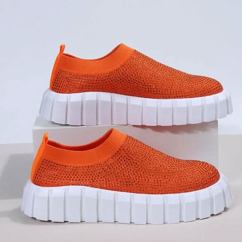 ShineStep Sparkle Mesh Platform Sneakers - Zhoras333 US