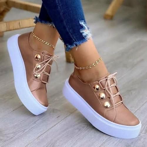 RoseGleam Elevated Women's Sneakers - Zhoras333 US