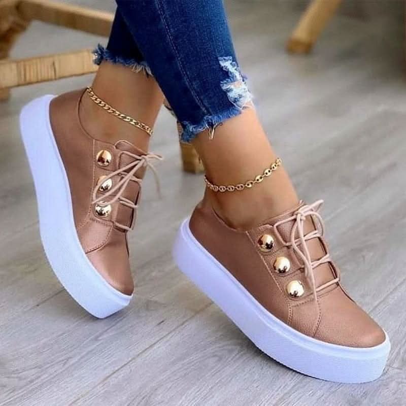 RoseGleam Elevated Women's Sneakers - Zhoras333 US