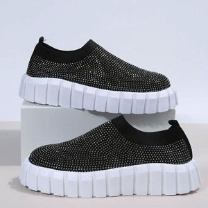 ShineStep Sparkle Mesh Platform Sneakers - Zhoras333 US