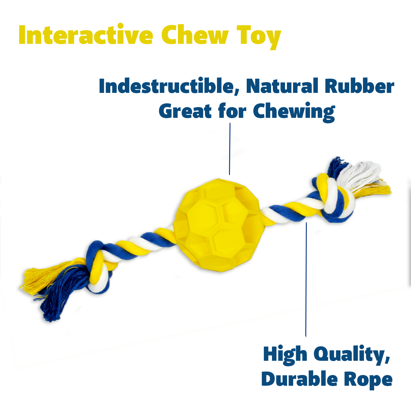 SoccerChew Rope Ball for Active Dogs - Zhoras333 US