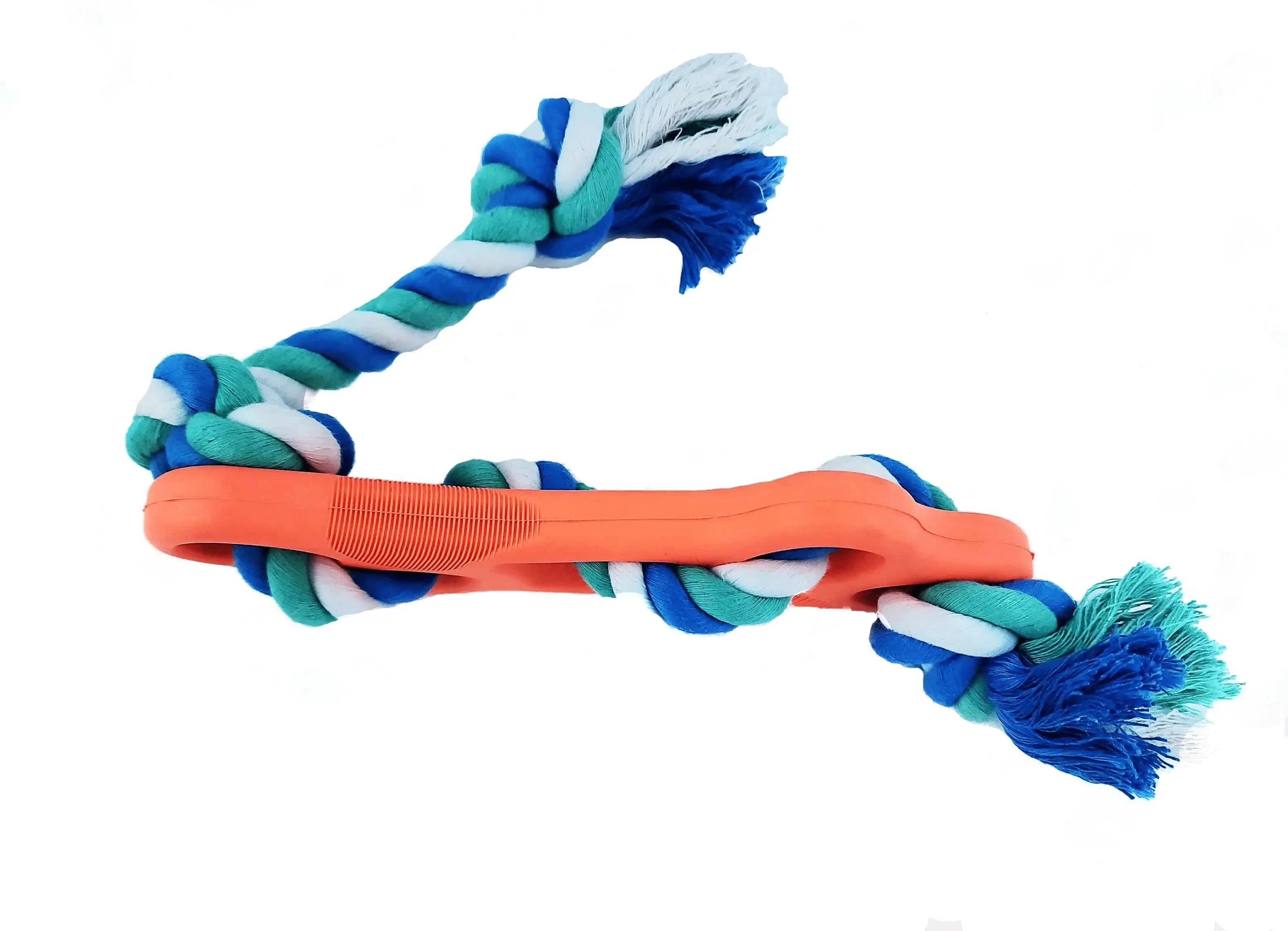 RibbedChew Bone & Rope Dog Toy - Zhoras333 US