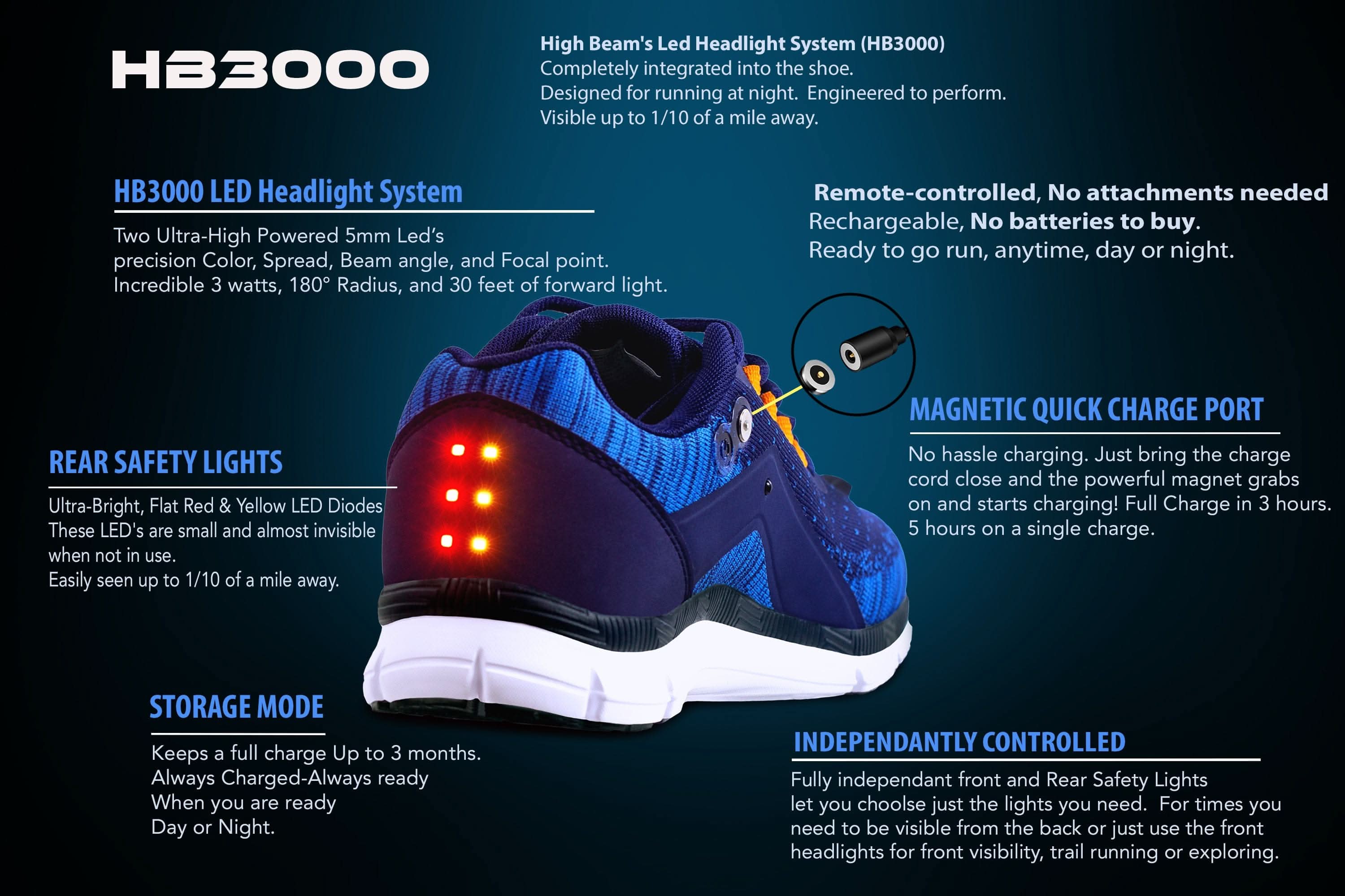 LumiStride Nightlight Sneakers Men - Zhoras333 US