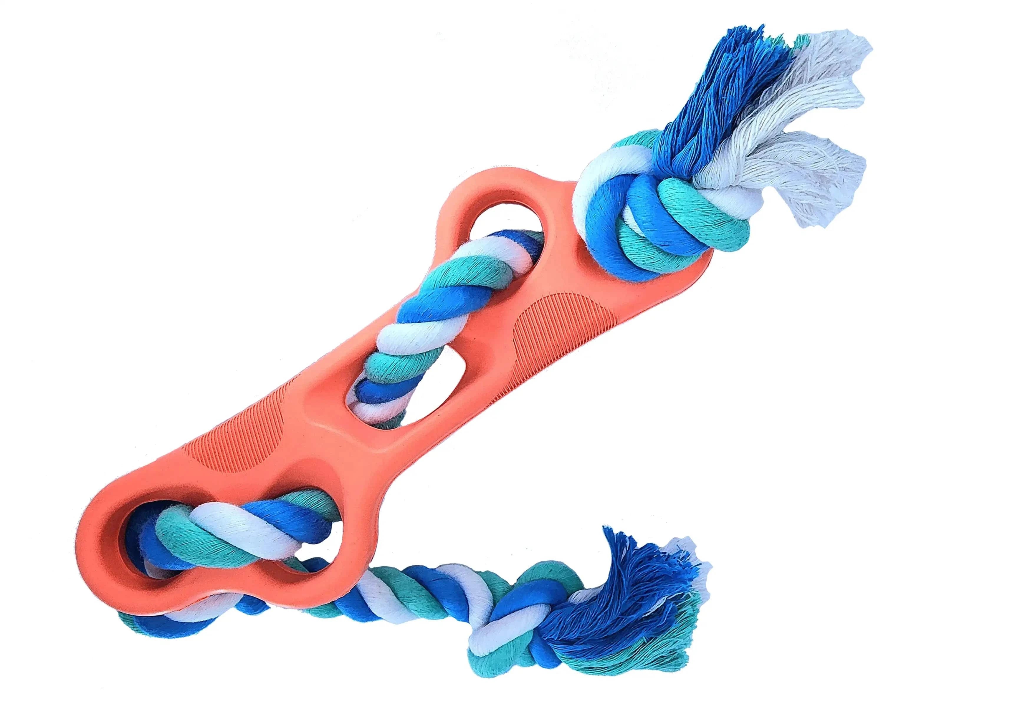 RibbedChew Bone & Rope Dog Toy - Zhoras333 US