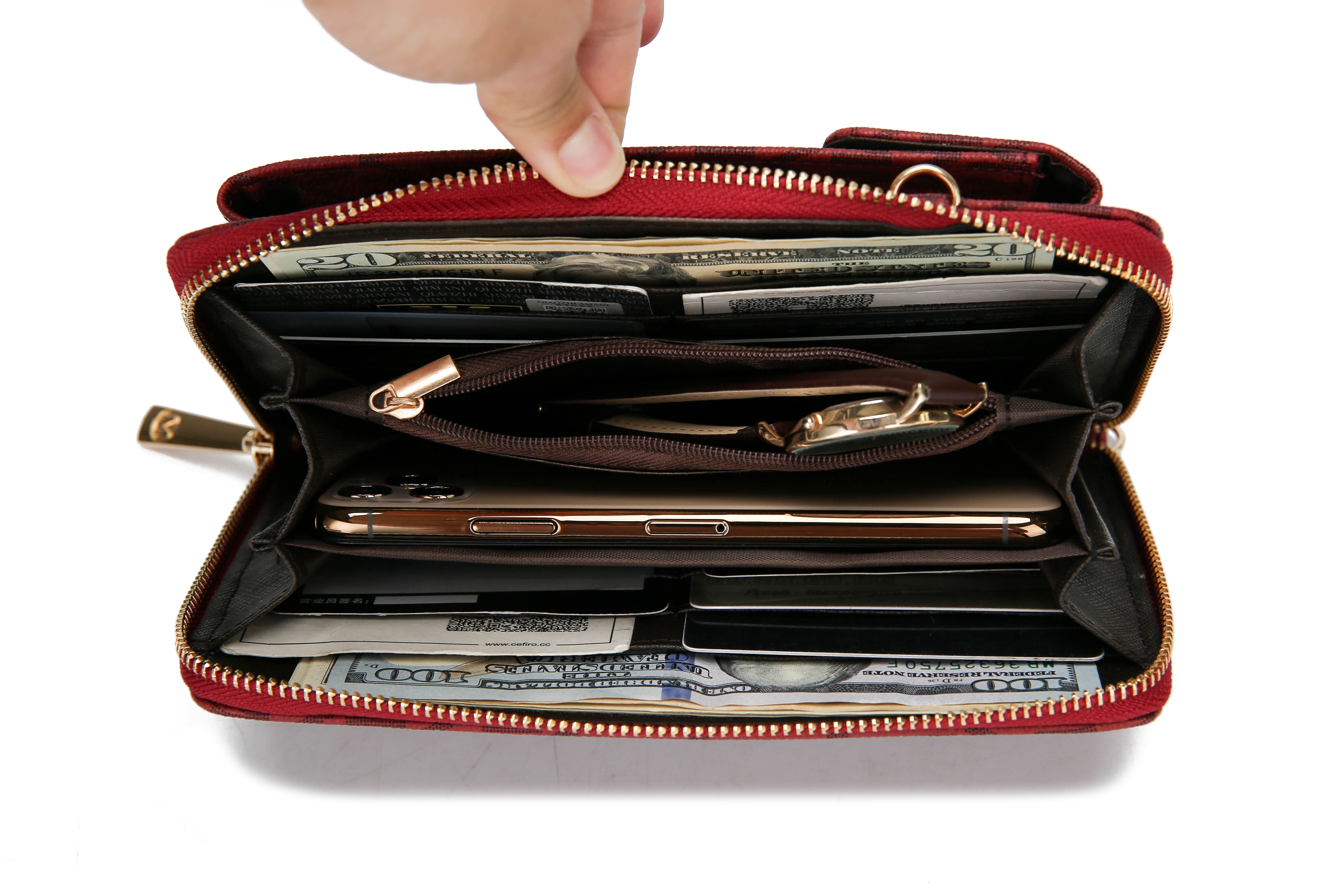 Mala LuxeTouch Crossbody Wallet Purse - Zhoras333 US