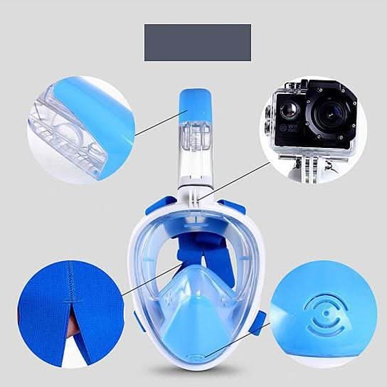 AquaVision Full - Face Snorkel Mask - Zhoras333 US