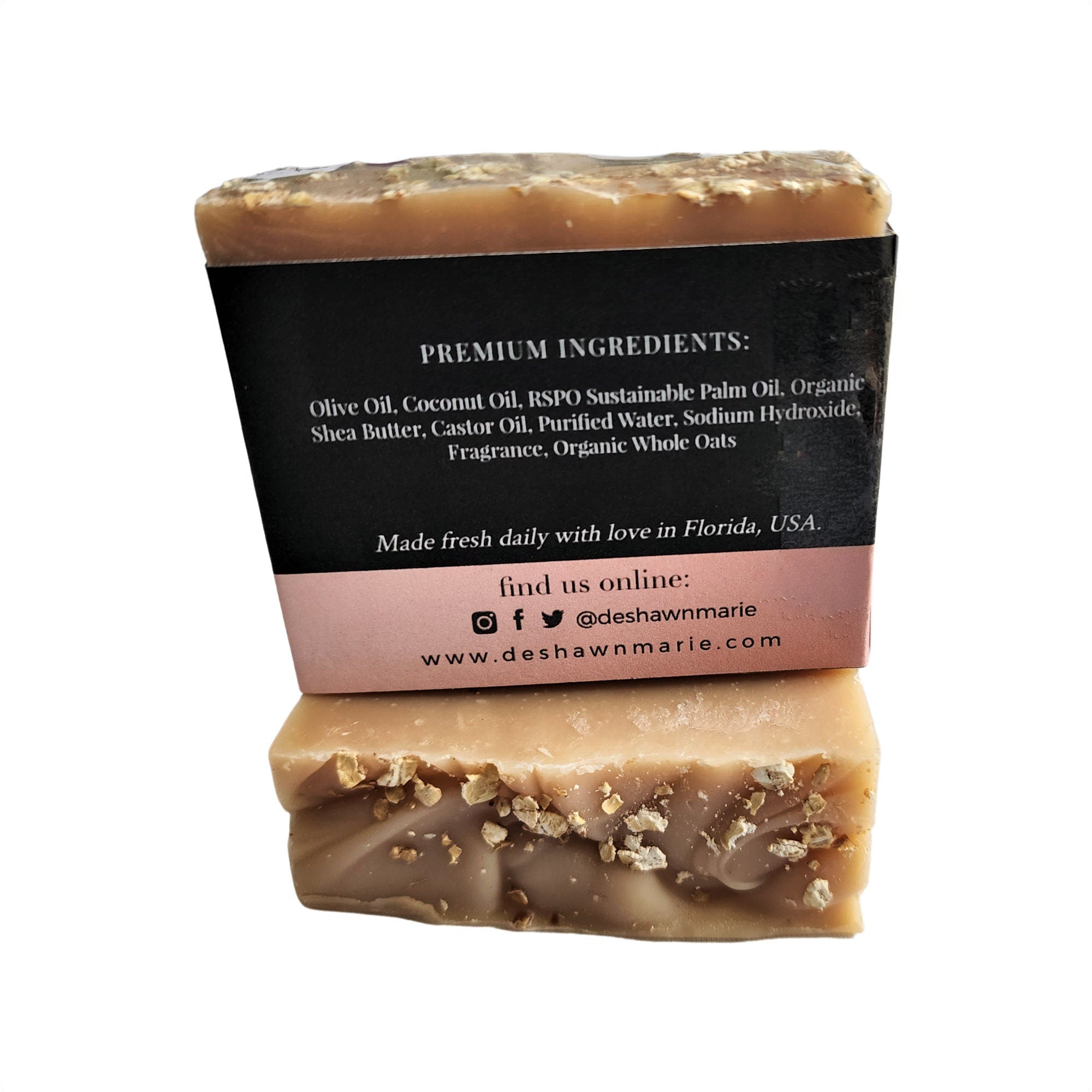 Honey Oat Cold Process Soap Bar — Gentle Cleanse & Light Scent - Zhoras333 US