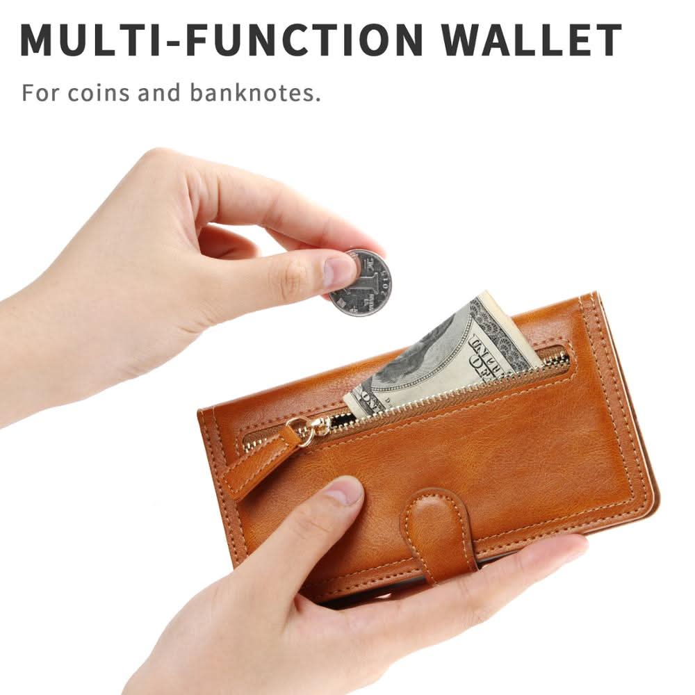 MagCharge Vegan Leather Zipper Wallet Case - Zhoras333 US