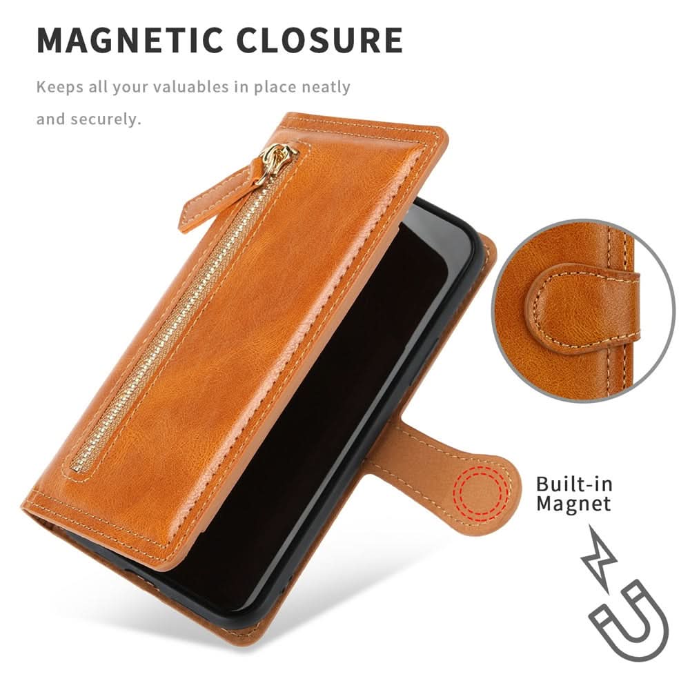 MagCharge Vegan Leather Zipper Wallet Case - Zhoras333 US