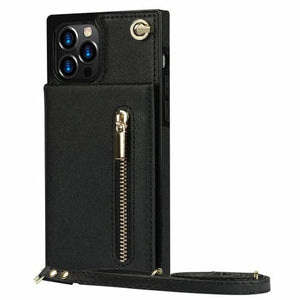 Slim Zipper Wallet Case iPhone Crossbody - Zhoras333 US